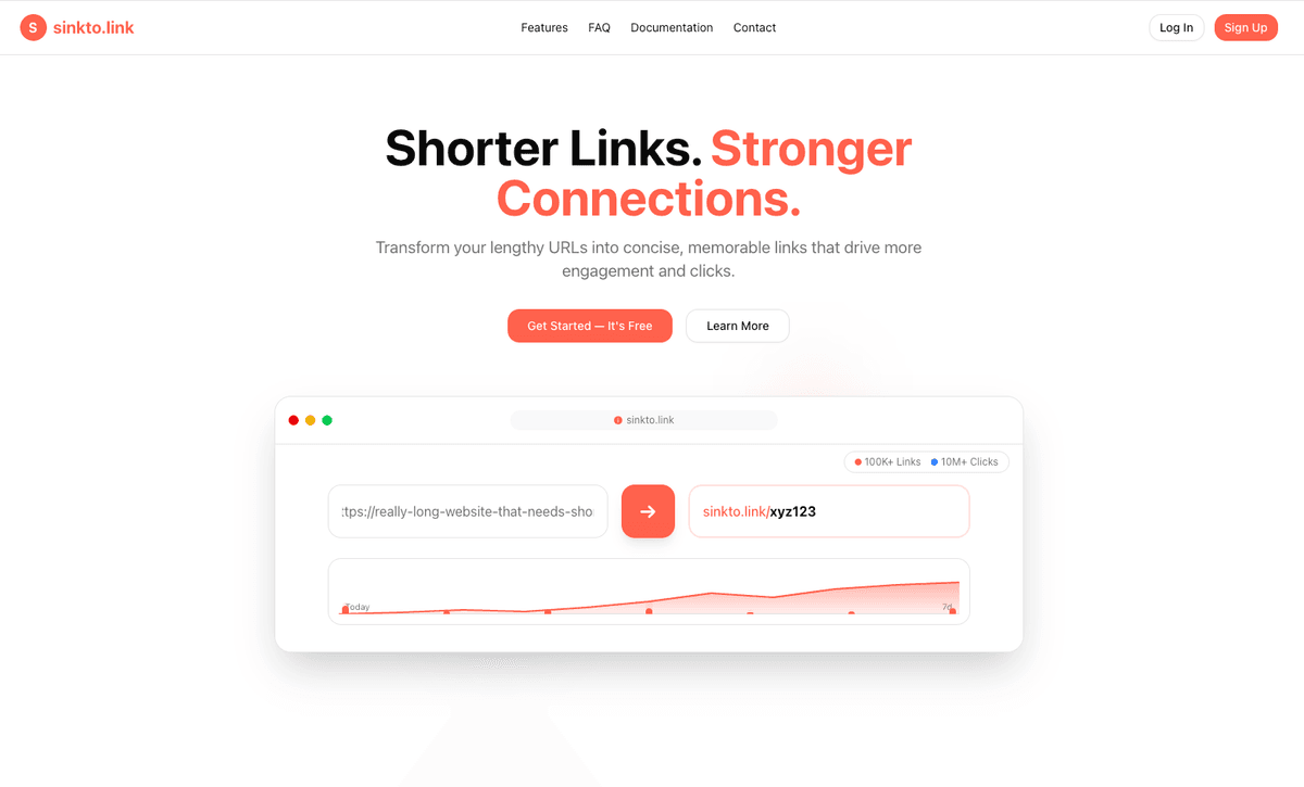 sinkto.link – URL Shortener & Analytics Tool
